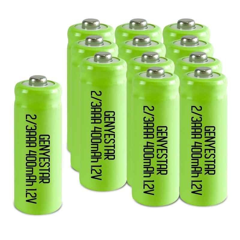 2/3 単4 単四 単4形 充電式 充電池 1.2V nimh ソーラー単四形 ニッケル水素電池 電池 2/3AAA 400mAh 12個 従来のAAAバッテリーません