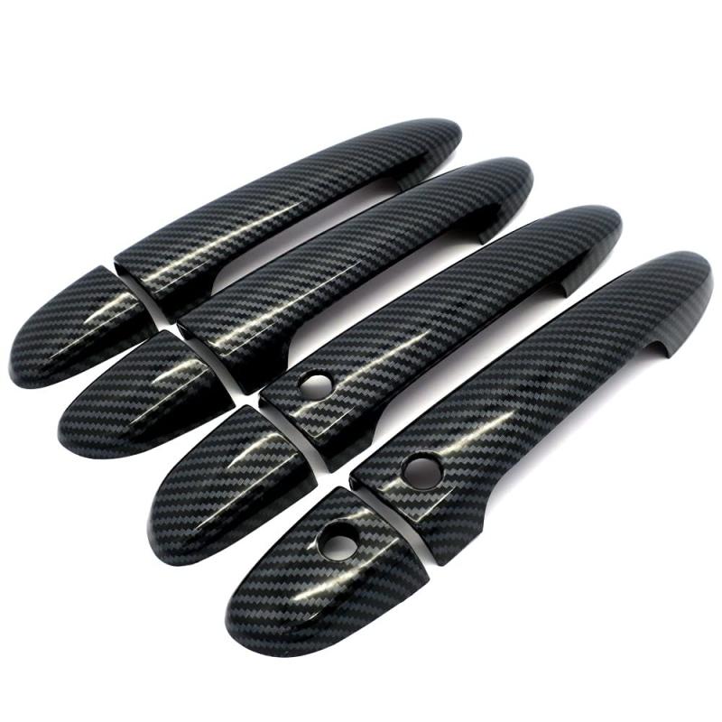 樂天商城 - Speed Garage マツダ マツダ CX-5 KF KE/CX-8 KG 専用 ドア ノブ ハンドル カバー カーボン 柄 ガーニッシュ for MAZDA CX5 ドレスアップ カスタム パーツ