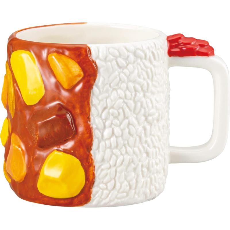Rakuten - おもしろ食器 マグカップ おもしろ食器 マグカップ 約470ml カレーライスマグ san3889