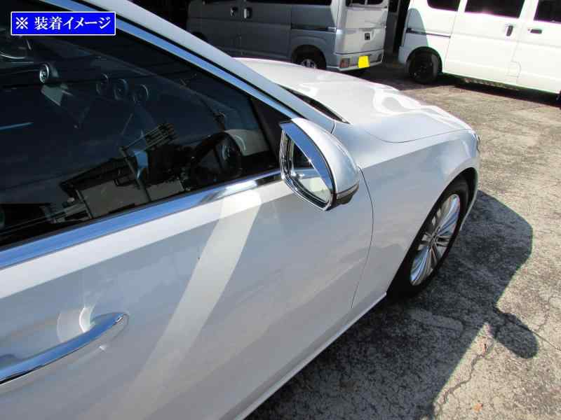 メゾンクローバーのBRIGHTZ Cクラスステーションワゴン S206 メッキミラーバイザー 【 MIR－ETC－071 】 ステーションワゴン C180 C200 C220d｜アングル3
