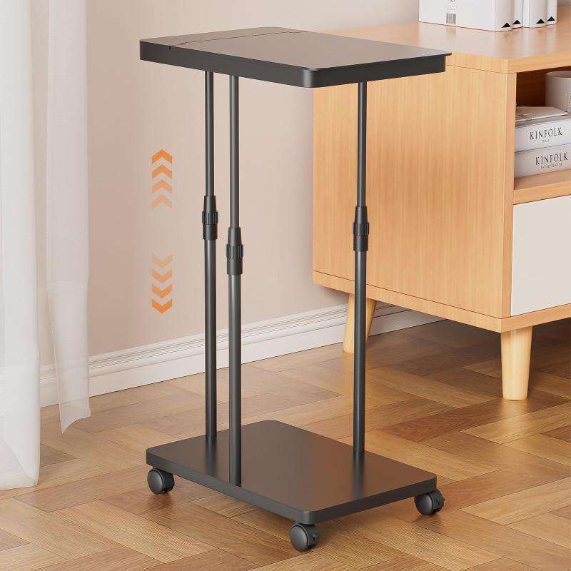 Cozyall ゴミ袋ホルダー ふた付きゴミ箱 45L 【30L～90L容量調節可】ゴミ袋スタンド 台座とキャスター付き 幅24×奥行37cmスリム 高さ調節 分別ゴミ箱 おしゃれ お手入れ簡単 リビング/キッチン適ゴミ袋ホルダー