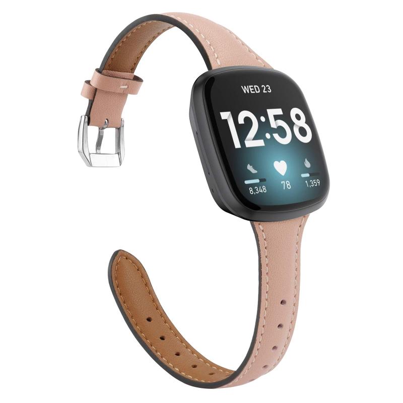 Wearlizer Fitbit Versa4/Versa3 バンド/Fitbit Sense2/Senseバンド 本革 レザーバンド フィットビット Sense/Versa 全シリーズ対応 Fitbit Versa4本革バンド Fitbit Sense