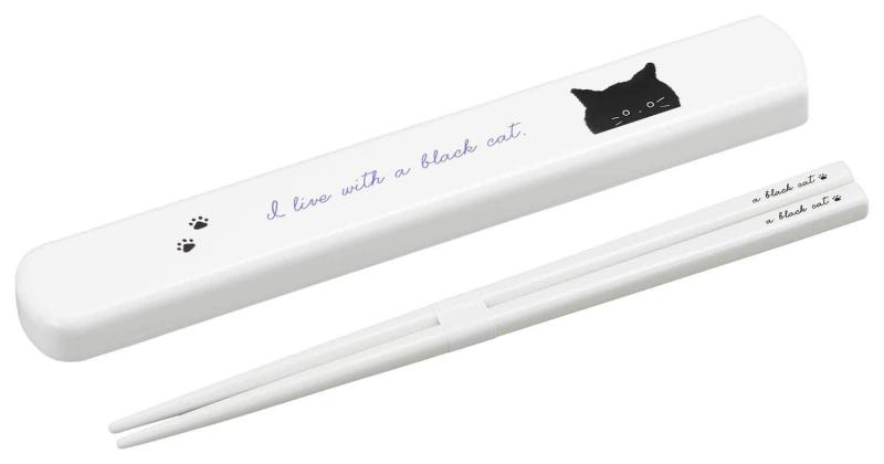OSK 引きフタ箸箱セット black cat HS-16