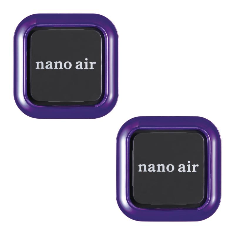 CARALL(カーオール) 晴香堂 車用 芳香剤 消臭ナノエア クリップ2個パック カビ臭プロ フレッシュクリア 2.4gx2個 3423