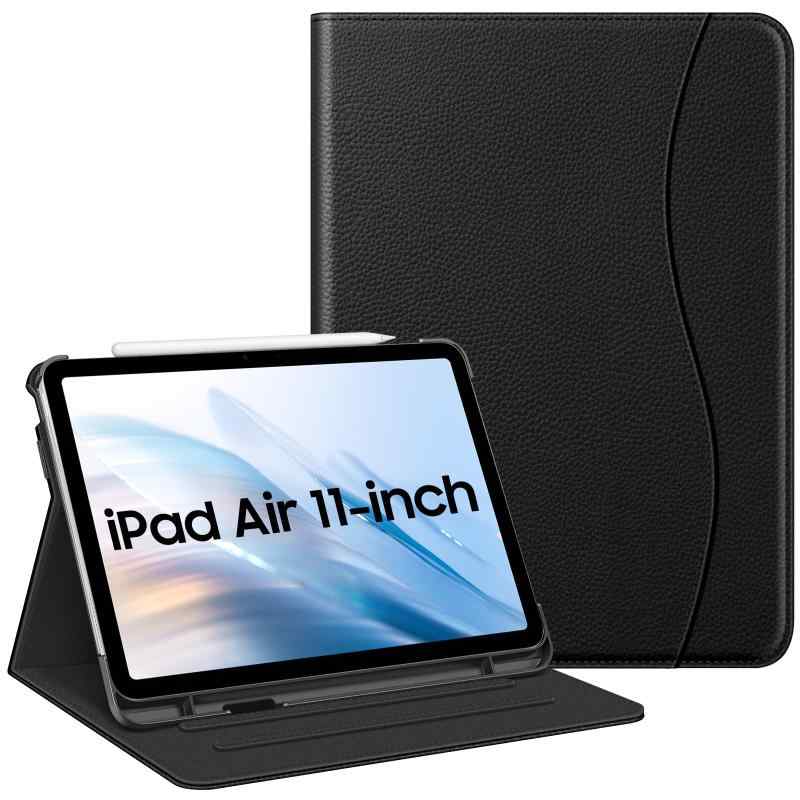 Fintie iPad Air 5 ケース 2022 / iPad Air 4 ケース 2020 10.9 インチ 保護カバー Apple Pencil 収納可能 Apple Pencil 2 ワイヤレス充電対応 2つ折スタンド マルチ視角 オートスリー