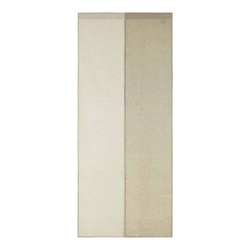 Sunnyday Fabric パッチワーク パネルカーテン オフ ホワイト カーテンフック付き 約110cm幅×230cm丈