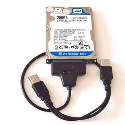 SATA変換ケーブル 2.5インチ HDD SSD SATA to USBケーブル USB2.0 USB2口