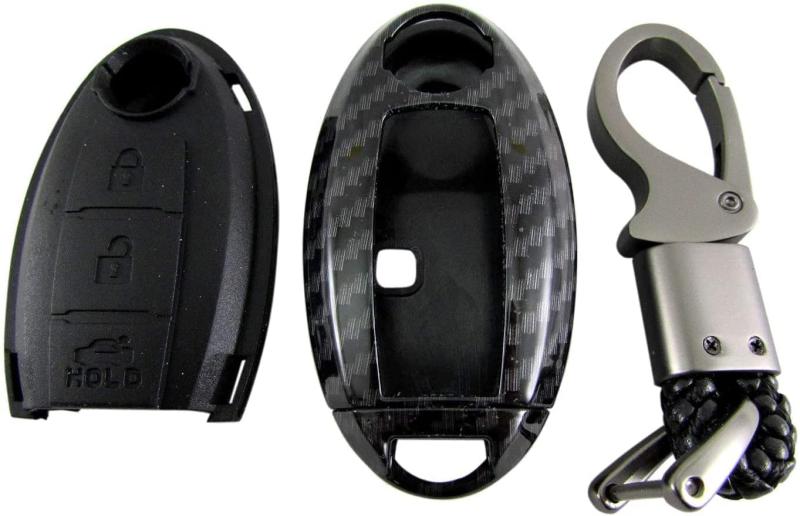 BRIGHTZ エクストレイル T32 カーボン調スマートキーケース 黒 【 KEY-CASE-022 】 HNT32 HT32 NT32 HNT HT NT 32 エクストレエル エクストレール