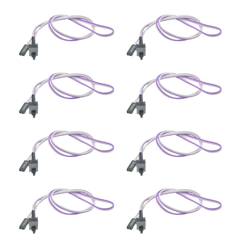 HAMILO コンピューター用電源ボタンケーブル マザーボード 自作PC 8本セット