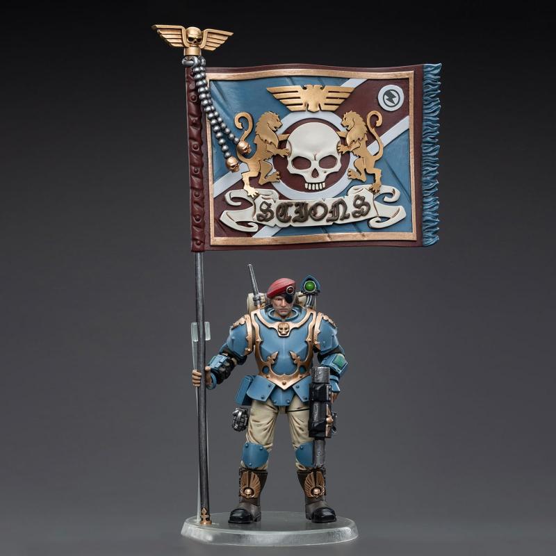Pipigirl JoyToy 40K 本物のライセンス 1/18 可動 フィギュア, Astra Militarum Tempestu