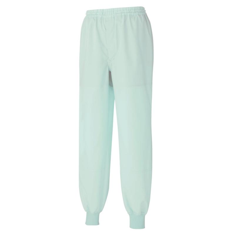 [ミドリ安全] 食品 衛生 作業着 スラックス 男女兼用 制電 速乾 薄地 MHS08 下