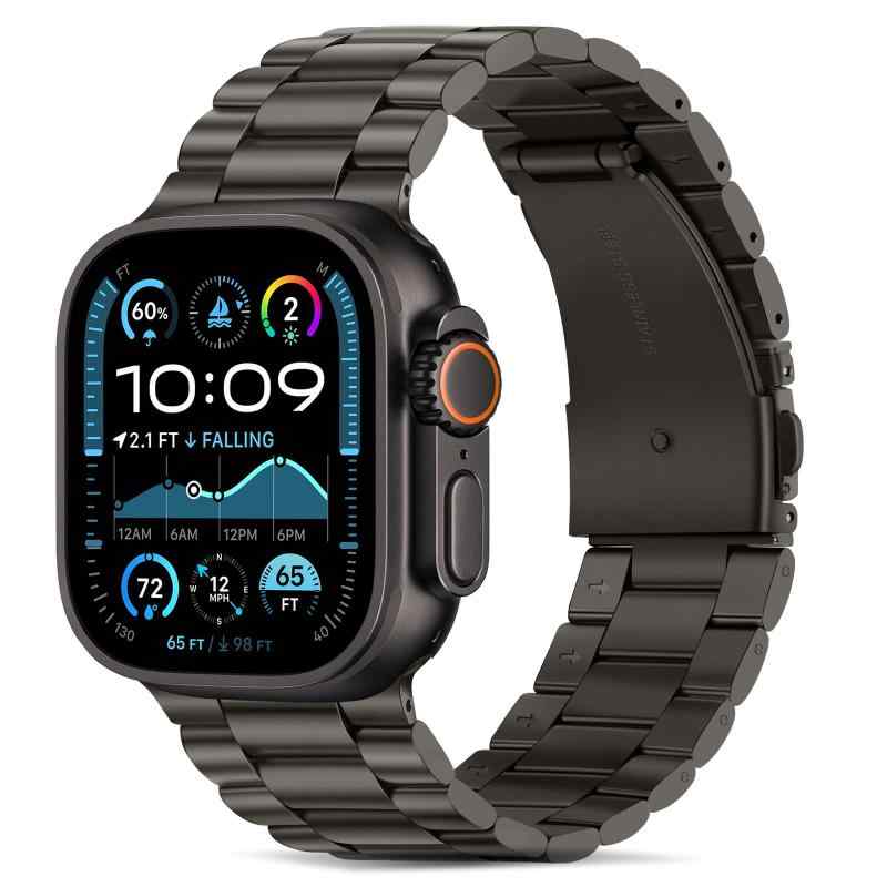コンパチブル Apple Watch バンド 49mm 46mm 45mm 44mm 42mm 41mm 40mm 38mm プレミアムステンレススチールメタル交換バンド Apple Watch Ultra SE シリーズ 10 9 8 7 6 5 4