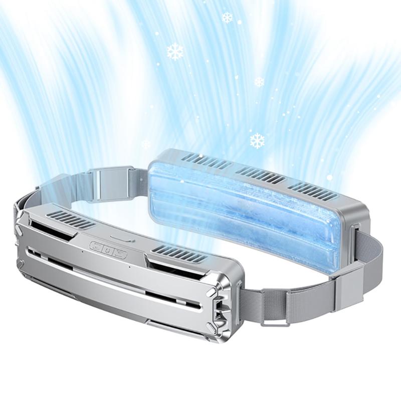 「二機構造＆腰囲(70-104cm)」 MACOLAUDER 腰掛け扇風機 体感が16℃低下 1秒急速冷感 腰掛けベルト付きファン PCM氷感材料 ウエスト ベルト usb充電 風量3段階 腰につける 静音 室外 通勤