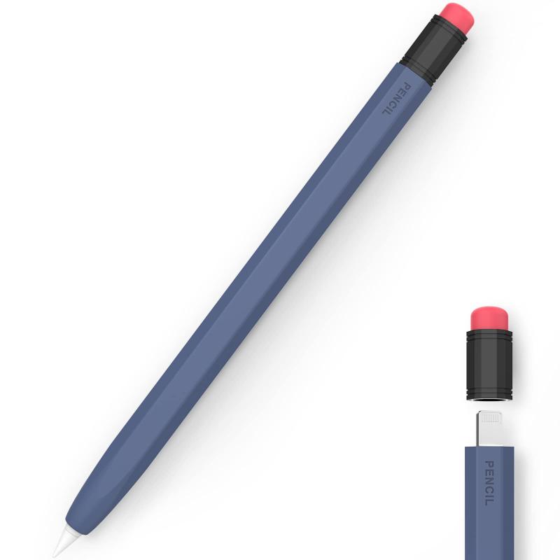 AhaStyle Apple Pencil 第一世代用シリコン保護ケース 鉛筆レトロデザイン 柔らかなシリコン材質 Apple Pencil 初代に適用