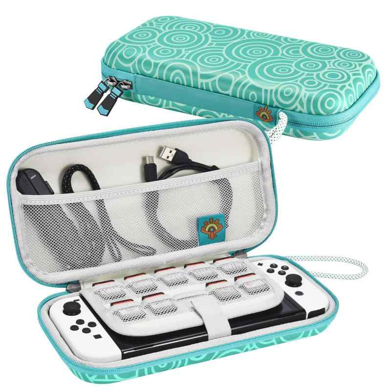 楽天メゾンクローバーSwitch DSケース Nintendo Switch/OLED/Lite 対応 FUNLAB ポータブルスイッチキャリングケース 10ゲームカードスロット&アクセサリー収納付き