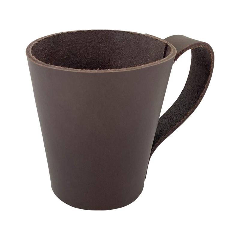 Hide &amp; Drink製ハンドメイド・ラスティックレザー製取手付パイントグラス用ホルダー (バーボン・ブ..
