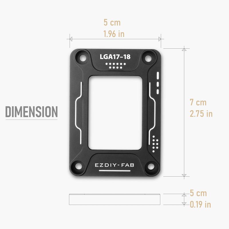 EZDIY-FAB CPU�٥�ǥ��󥰥��쥯���� CPUȿ���ɻ� CPU����Хå��ץ졼�� Intel��12 13���� LGA1700 CPU�Хå��롢CPU13900k �ѤΥץ졼�Ƚ����ե������� CPU�ʤ���������Хå��� - ��