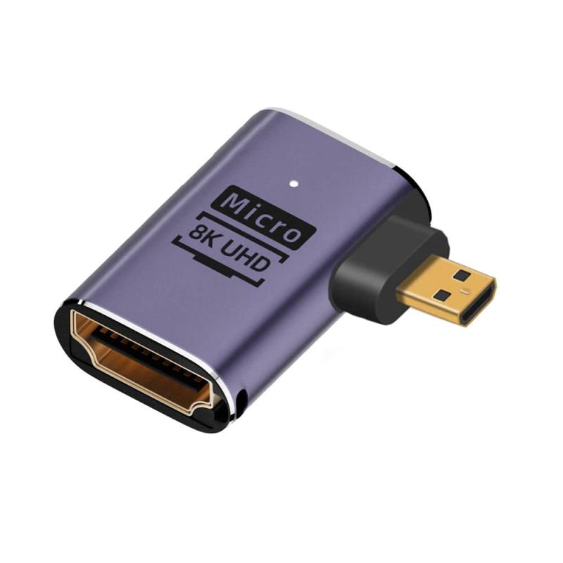 乐天商城 - NFHK マイクロ HDMI 男性 HDMI 2.1 女性 UHD 延長金変換アダプター サポート 8 K 60 hz HDTV に