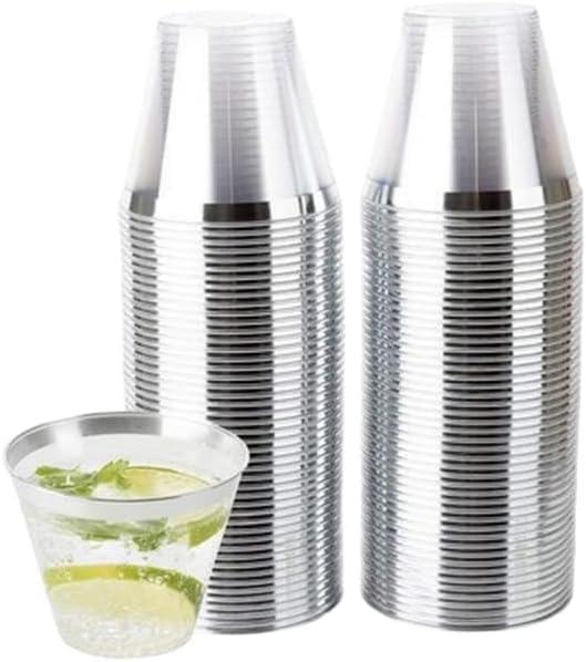 プラスチックカップ 西洋料理 アイスクリーム用 9オンス 透明 50個 使い捨てハード インカップ ワイン カクテル パーティー用 maisonclover-10269231 メゾンクローバー サンプル画像3