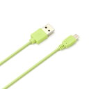 iCharger PGA micro USB コネクタ USB ケーブル 1.2m グリーン PG-MUC12M05 1.2m グリーン