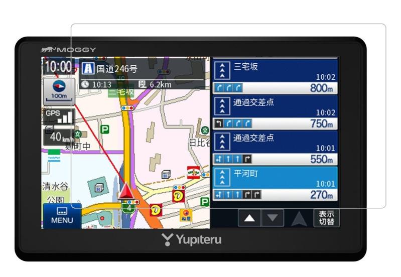 ユピテル(Yupiteru) 5インチ YPB553カーナビ対応液晶保護フィルム 防指紋加工・キズ防止・抗菌・気泡ゼロに「541-0001-01」用途:カーナビなどの液晶画面を汚れやキズから守る指すべりの良い快適な操作を実現する、反射防止タイプのナビ用液晶保護フィルム。