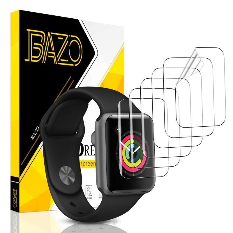 BAZO 【6枚組】Apple Watch(41mm/40mm)液晶 保護フィルム TPU製 キズ修復 高透過率 取扱簡単 気泡レス アップルウォッチ 用Apple Watch Series 7/6/5/4/SE対応(2)