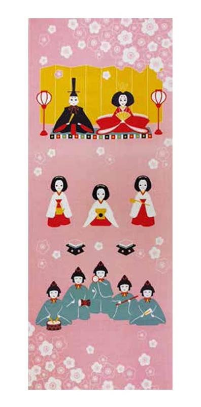 [さらさ] 季節彩る 四季彩布 手拭い 日本製 sy-59 (3月 ひな祭り)