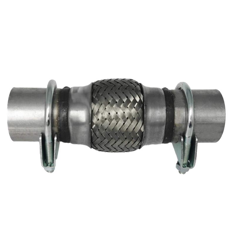 フレキシブルパイプ 排気パイプ ステンレスメッシュパイプ エキマニ マフラー 車補修整備パイプ ジャバラ熔接パイプ バンド付き