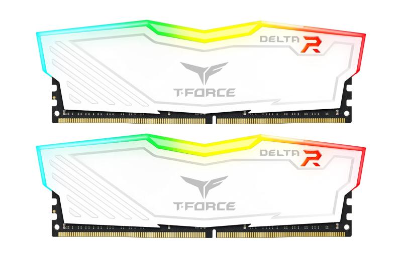 Team RGB（発光型） DDR4 3200Mhz(PC4-25600) RGB DELTAシリーズ デスクトップ用メモリ ハイスピードタ..