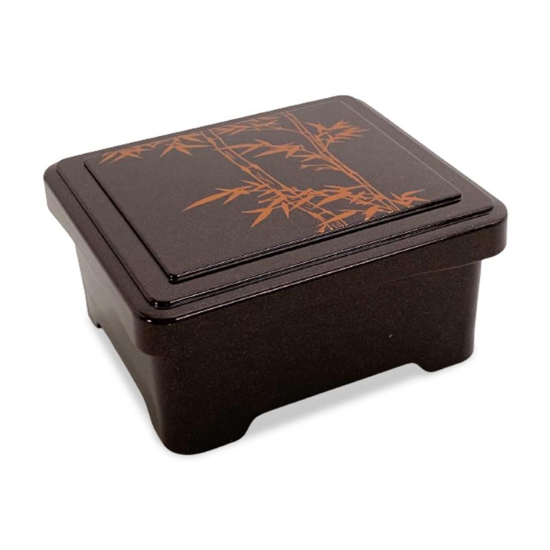 ジェイキッチンズ(J-kitchens) うな重 重箱 ミニ丼重 青パール竹 内朱塗 鰻 (うなぎ) 重箱 日本製