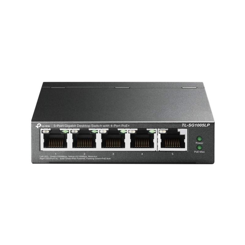 Rakuten - TP-Link スイッチングハブ 5ポート PoE+ (4ポートPoE+、各30Wまで) 合計40W対応 5年 TL-SG1005LP