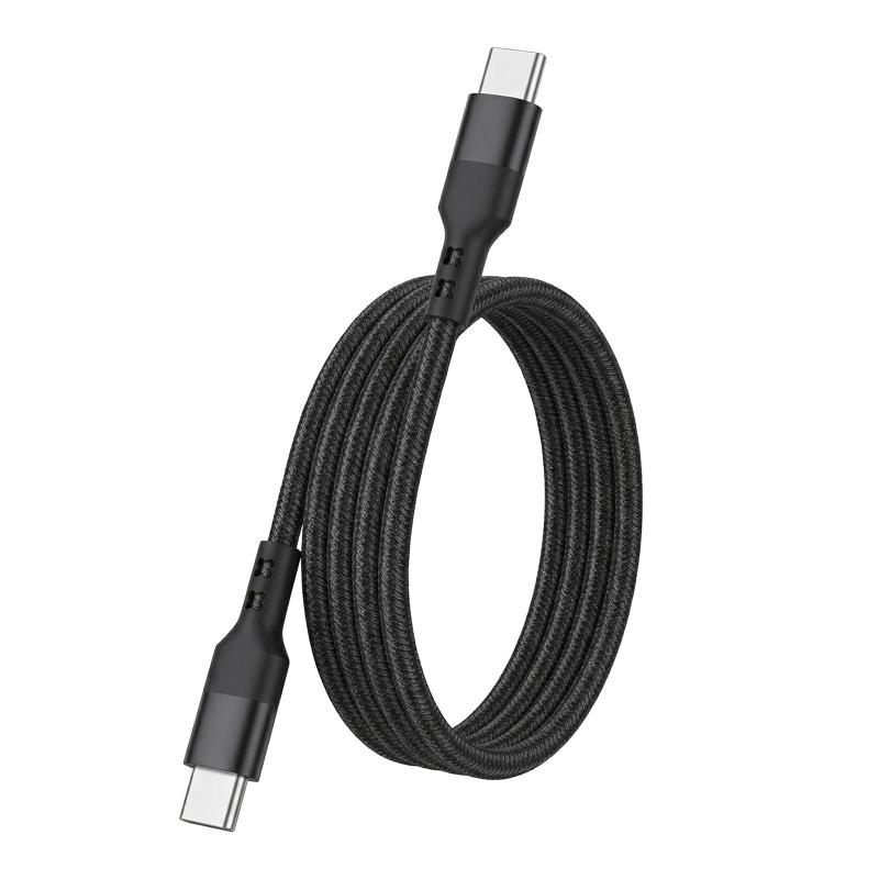 USB C ケーブル 2m Type C (USB C to USB C)【USB PD対応/ 60W/3A 急速充電】Type C to Type C ケーブル 200cm 高耐久ナイロンスマートフォン、タブレット、ノートパソコンのタイプc機種に対応