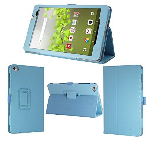 wisers docomo dtab 専用 ケース カバー スカイブルー