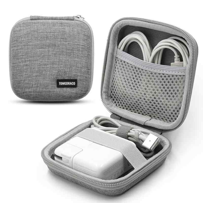 TOMGDRACO for Macbook air/pro用 バッテリー収納ケース USB用収納ポーチバッグ 電源コード ケーブル、イヤホンアクセサリーの保管ケース ガジェットポーチ トラベルポーチ PC小物入れポーチポーチ