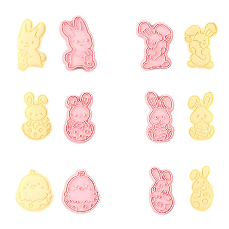 クッキー型 動物 6個セット 可愛い クッキーカッター プラスチック クッキー抜型 製菓道具 お菓子作り 抜き型 手作り プレゼント