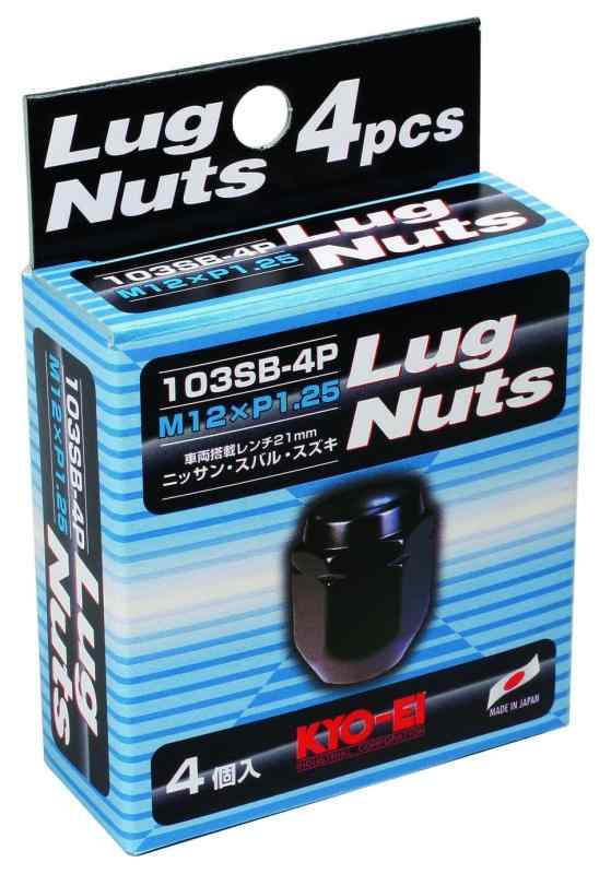 KYO-EI ( 協永産業 ) ホイールナット ラグナット 【 M12 x P1.25 】 21HEX 【 袋タイプ 】 103SB-4P
