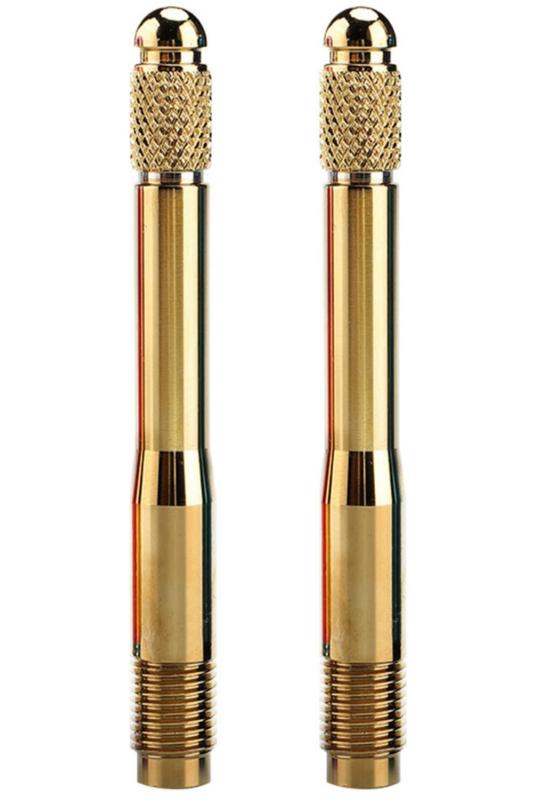 shymie 輸入車 ホイール セッティング ボルト ガイド ピン ステンレス 120mm 12cm ゴールド 2本 セット