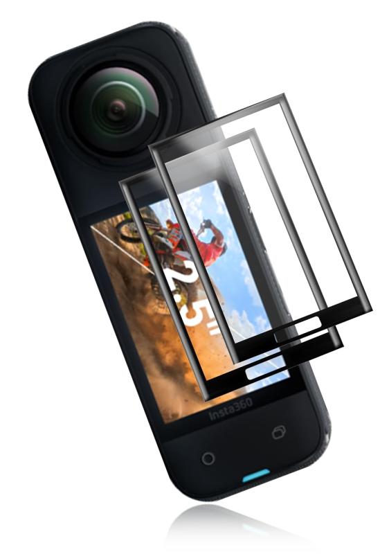 Maxku Insta360 X4スクリーンプロテクター インスタ360 X4保護フィルム PMMA複合材料 Insta360 X4 フィルム 曲面対応 柔らかい 硬度4H 気泡ゼロ 指紋防止 飛散防止 高感度 高透過率 Insta360対...