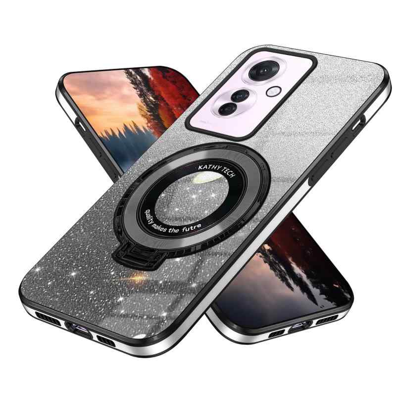 乐天商城 - Wousunly ケース互換性がありますReno 11Aケースきらきら 薄型 軽量OPPO Reno11 Aカバー リング360°回転車載ホル 2in1キラキラ全面保護