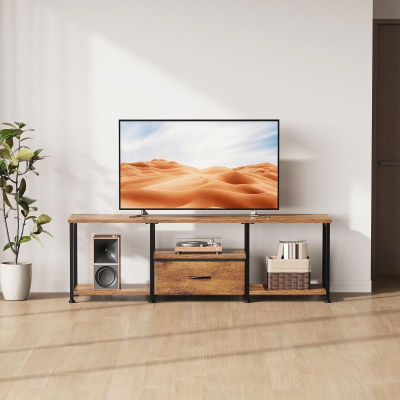 YeTom テレビ台 ローボード テレビボード 収納 ロータイプ 幅110 高さ38.5cm tv台 tvボード 43インチ対応 24-47型対応 大容量収納スペース