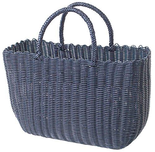 村田屋 カゴバッグ ビニール製 P.Pジャンボバッグ グレープ 約44×16×32cm(持ち手まで約48cm) 9766