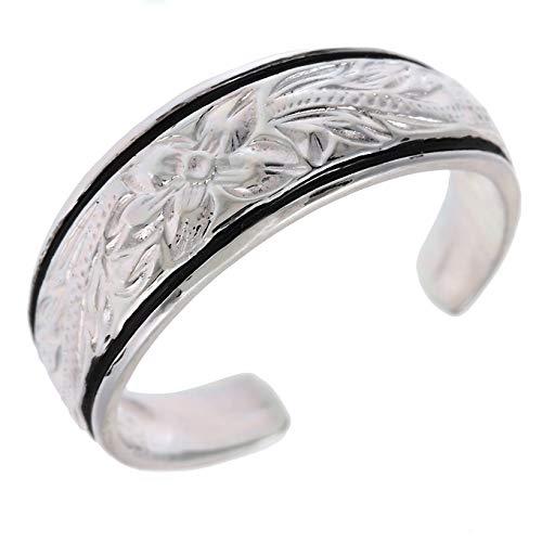 [LocoMocoAloha] ハワイアンジュエリー リング 指輪 ピンキーリング トゥリング ブラック エナメル ラ..