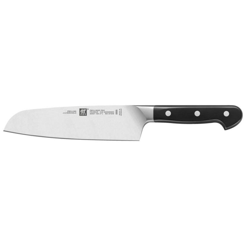 ZWILLING Pro 三徳 包丁 18cm 38407-181本体サイズ:刃渡り/18cm本体重量:約0.257kg素材・材質:刃/スペシャルフォーミュラスチール、柄/ABS樹脂生産国:ドイツ