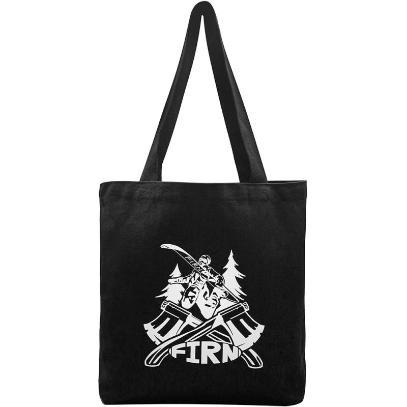 Rakuten - [FIRN] フィルン トートバッグ キャンバス 内ポケット ファスナー 大容量 キャンパストート 肩掛けバッグ 厚手 ベーシック 通勤 通学 メンズ レディース 鞄 バッグ ロゴ エコバッグ A4 tote bag