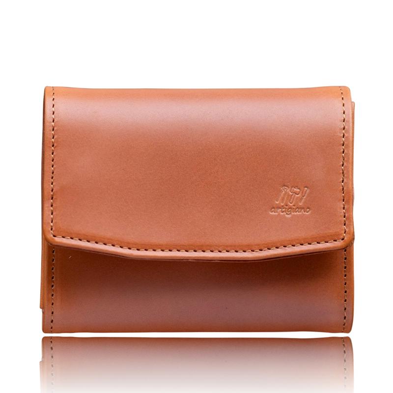 Rakuten - artigianoworks 財布 二つ折り 本革 姫路レザー レディース ミニ財布 カード収納 小銭入れ コンパクト おしゃれ ギフト aw-19hn