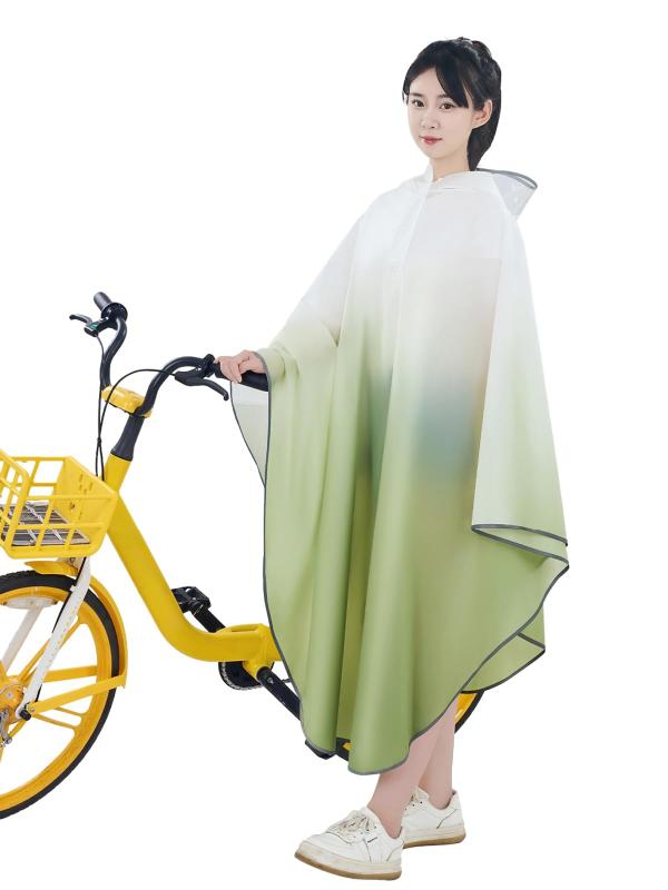 [DIOOMOR] レインコート 自転車 レインポンチョ ジテンシャ レディース かっは メンズ 雨具 ポンチョ 軽量 蒸れないカッパ リュック対応 雨合羽 大きいサイズ 二重ツバ付き 反射テープ 防水 防