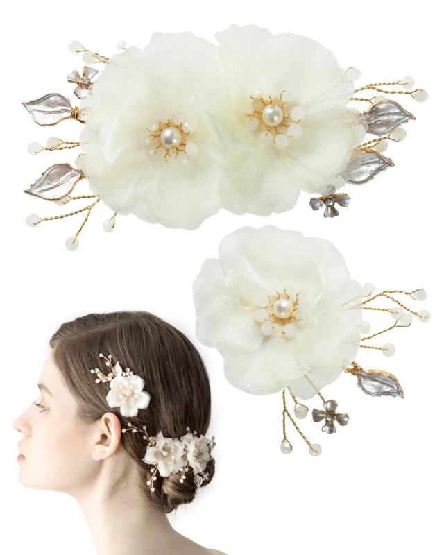 髪飾り ヘアアクセサリー ヘッドドレス 花 パール ヘアピン 発表会 結婚式 お呼ばれ パーティー ドレス 浴衣 着物 袴 卒業式 和装 小物