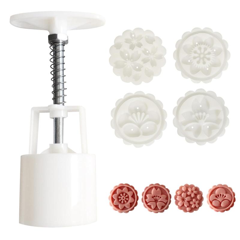 BEAUTY PLAYER 月餅型 ムーンケーキ型 月餅モールド 月餅金型プレス 手動圧力月餅 クッキー型 ベーキン..