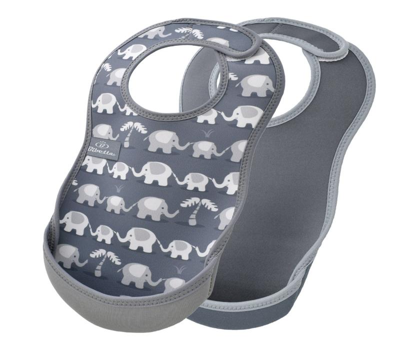 Bibetta ビベッタ 防水くるくるエプロン ウルトラビブ M ミディアム 2枚入[本体サイズ] 寸法/(約)横170(ポケット未使用時:200)×縦330×首周り240~290mm、首下220mm、ポケット45mm、重量/(約)55gウ...