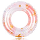 浮き輪 大人 可愛いうきわ 星タイプ Fohil 安全 O型フロート おしゃれ 厚手 丈夫 プール スイミング 海水浴 ビーチ 水上水遊び 夏休旅行 アウトドア 暑さ対策 学生 青少年 ピンク